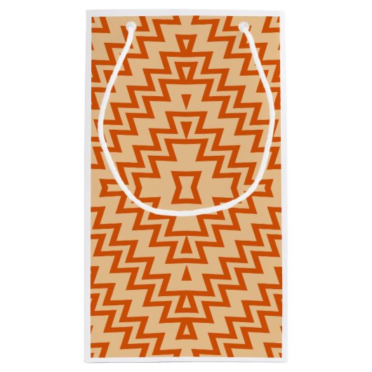 Geometrische patroon behang Gift Bag Klein Cadeauzakje (Achterkant)