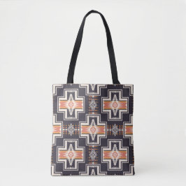 Geometrische Patroon Canvas tas met Symmetrische