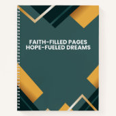 Geometrische Patroon Geloof Inspirerend Quote Notitieboek (Voorkant)