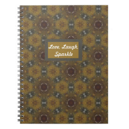 Geometrische patroon Herfst liefde, lachen, schitt Notitieboek