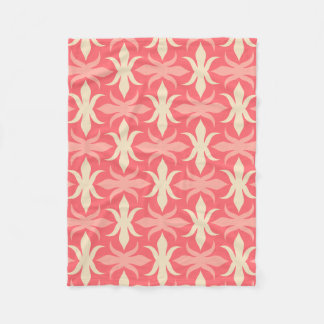 Geometrische patroon retro kleuren 70s fleece deken