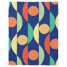 Geometrische patroon retro kleuren 70s