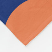 Geometrische patroon retro kleuren 70s fleece deken (Hoek)