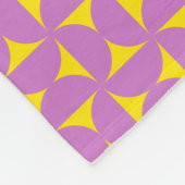 Geometrische patroon retro kleuren 70s fleece deken (Hoek)