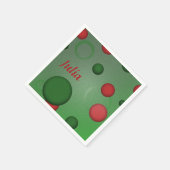 Geometrische Patroon Stippen Cirkels op elke groen Servet (Hoek)