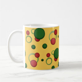 Geometrische Patroon Stippen Cirkels op elke kleur Mok