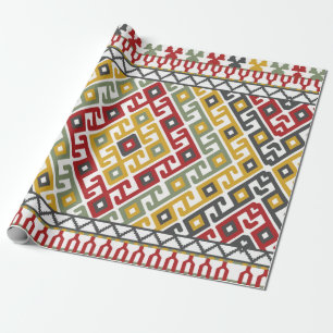 Geometrische patroonachtergrond in de Indische, Tu Cadeaupapier