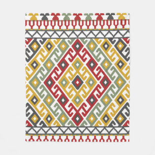 Geometrische patroonachtergrond in de Indische, Tu Fleece Deken