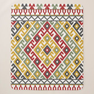 Geometrische patroonachtergrond in de Indische, Tu Sherpa Deken