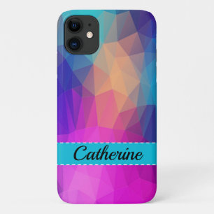 Geometrische Patroonafdruk met Naam Hoesje-Gemate  Case-Mate iPhone Case