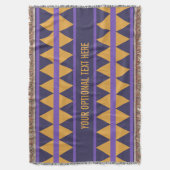 Geometrische patroondeken op maat deken (Voorkant Verticaal)