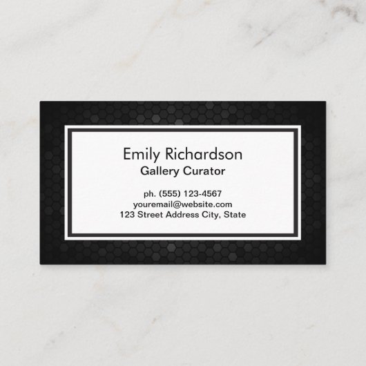 Geometrische patroongrenzen visitekaartje (Achterkant)