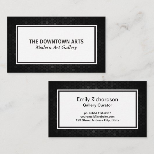 Geometrische patroongrenzen visitekaartje (Voorkant / Achterkant)