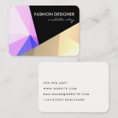 Geometrische patroonlagen visitekaartje (Voorkant / Achterkant)