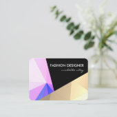 Geometrische patroonlagen visitekaartje (Staand voorkant)