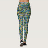 Geometrische patroonleggings leggings (Achterkant)