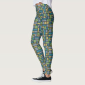 Geometrische patroonleggings leggings (Links)