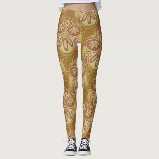 Geometrische patroonLeggings Leggings (Voorkant)