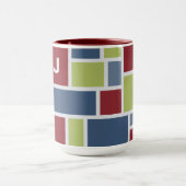 Geometrische Patroonmonogram mokken (Midden)