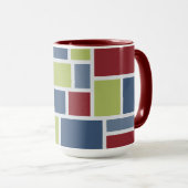 Geometrische Patroonmonogram mokken (Voorkant rechts)