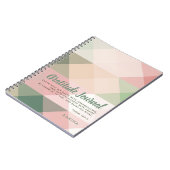 Geometrische patroonscriptscriptweergave notitieboek (Linkerzijde)