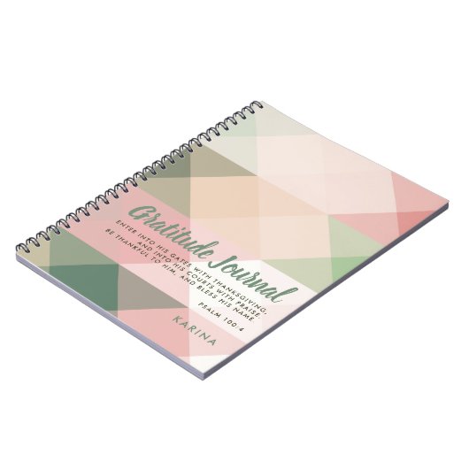 Geometrische patroonscriptscriptweergave notitieboek (Linkerzijde)