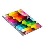 Geometrische patroonvector kleurig notitieboek (Rechterzijde)