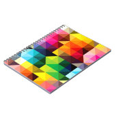 Geometrische patroonvector kleurig notitieboek (Linkerzijde)