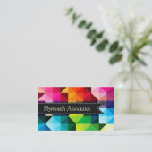 Geometrische patroonvector kleurig Visitekaartje (Staand voorkant)