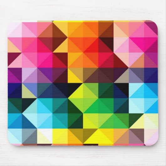 Geometrische patroonvector kleurige mousepad muismat (Voorkant)