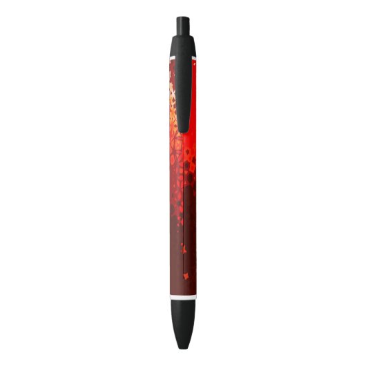 Geometrische Pen in Levendig Rood en Beige (Achterkant (Verticaal))