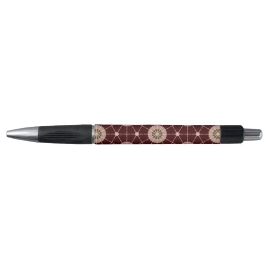Geometrische pen in warme aardetinten (Voorkant)