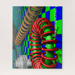 Geometrische perspectieven Art optische illusiecoo Legpuzzel