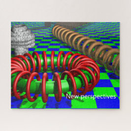 Geometrische perspectieven Art optische illusiecoo Legpuzzel