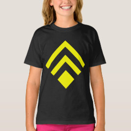 Geometrische Pijl 02 - Geel T-shirt