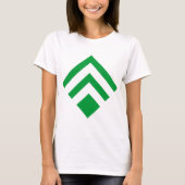 Geometrische Pijl 02 - Grass Green T-shirt (Voorkant)