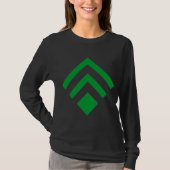 Geometrische Pijl 02 - Grass Green T-shirt (Voorkant)