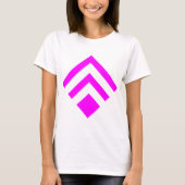 Geometrische Pijl 02 - Magenta T-shirt (Voorkant)