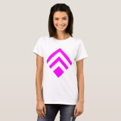Geometrische Pijl 02 - Magenta T-shirt (Voorkant volledig)