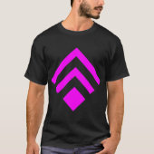 Geometrische Pijl 02 - Magenta T-shirt (Voorkant)