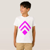 Geometrische Pijl 02 - Magenta T-shirt (Voorkant volledig)