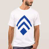Geometrische Pijl 02 - Navy Blue T-shirt (Voorkant)