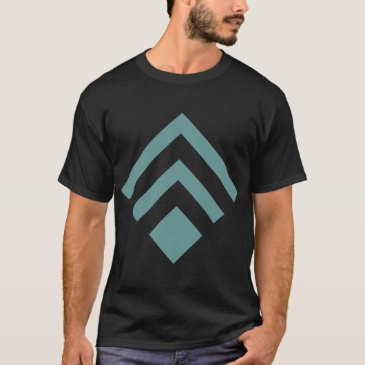 Geometrische Pijl 02 - Ocean Green T-shirt (Voorkant)