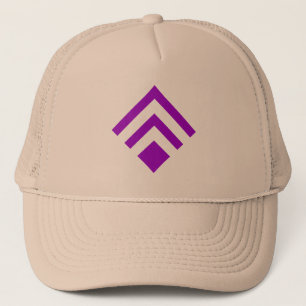 Geometrische Pijl 02 - Paars Trucker Pet