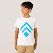 Geometrische Pijl 02 - Sky Blue T-shirt (Voorkant volledig)