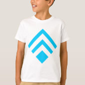 Geometrische Pijl 02 - Sky Blue T-shirt (Voorkant)