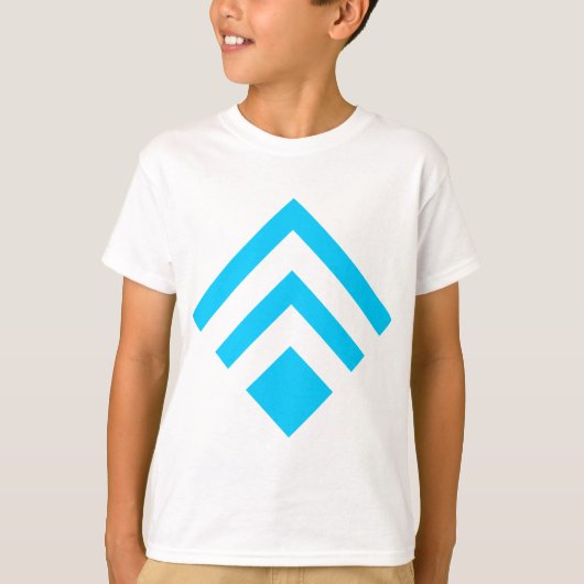 Geometrische Pijl 02 - Sky Blue T-shirt (Voorkant)