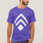 Geometrische Pijl 02 - Wit T-shirt (Voorkant)