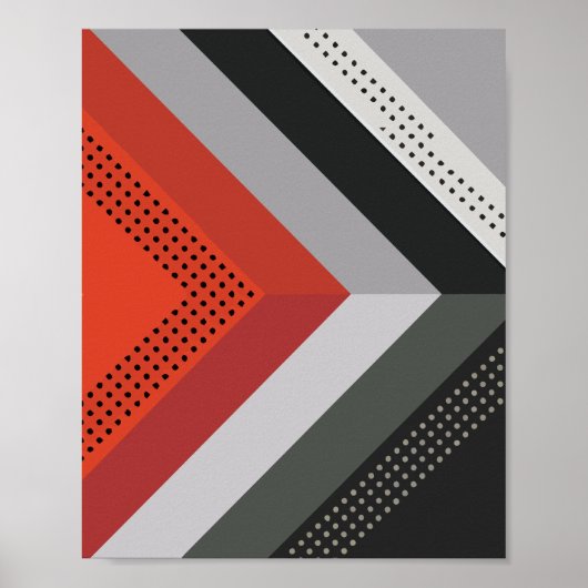 Geometrische pijl Abstract ontwerp Poster (Voorkant)