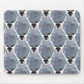 Geometrische pinguïn Huddle Print Muismat
